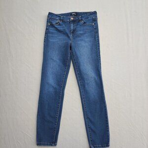 Buffalo jeans Aubrey women's sz 4 ink blue colour High rise Stretch Ankle grazer
